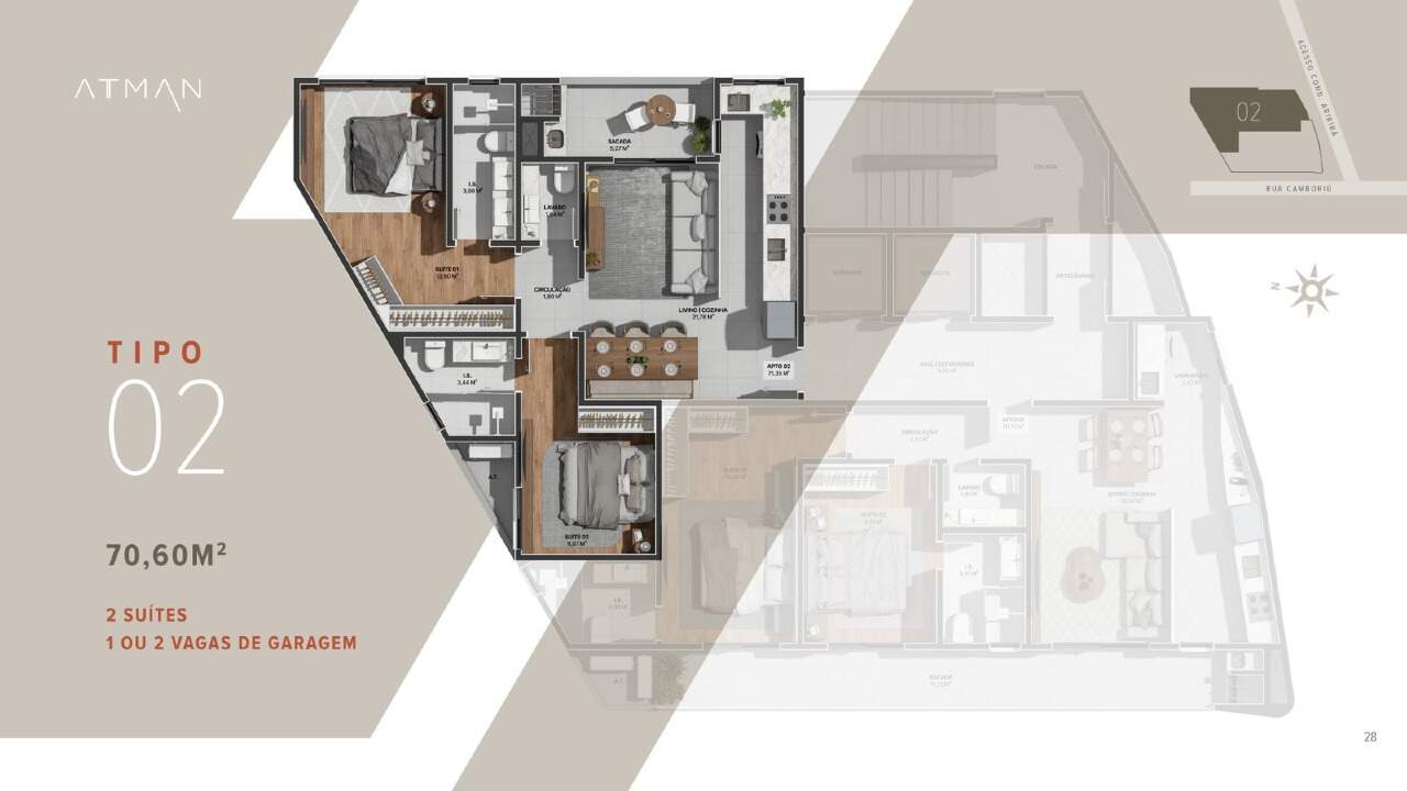 Apartamento à venda no Centro: