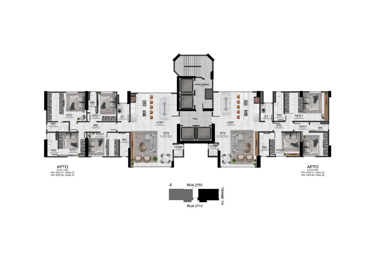 Apartamento à venda no Centro: