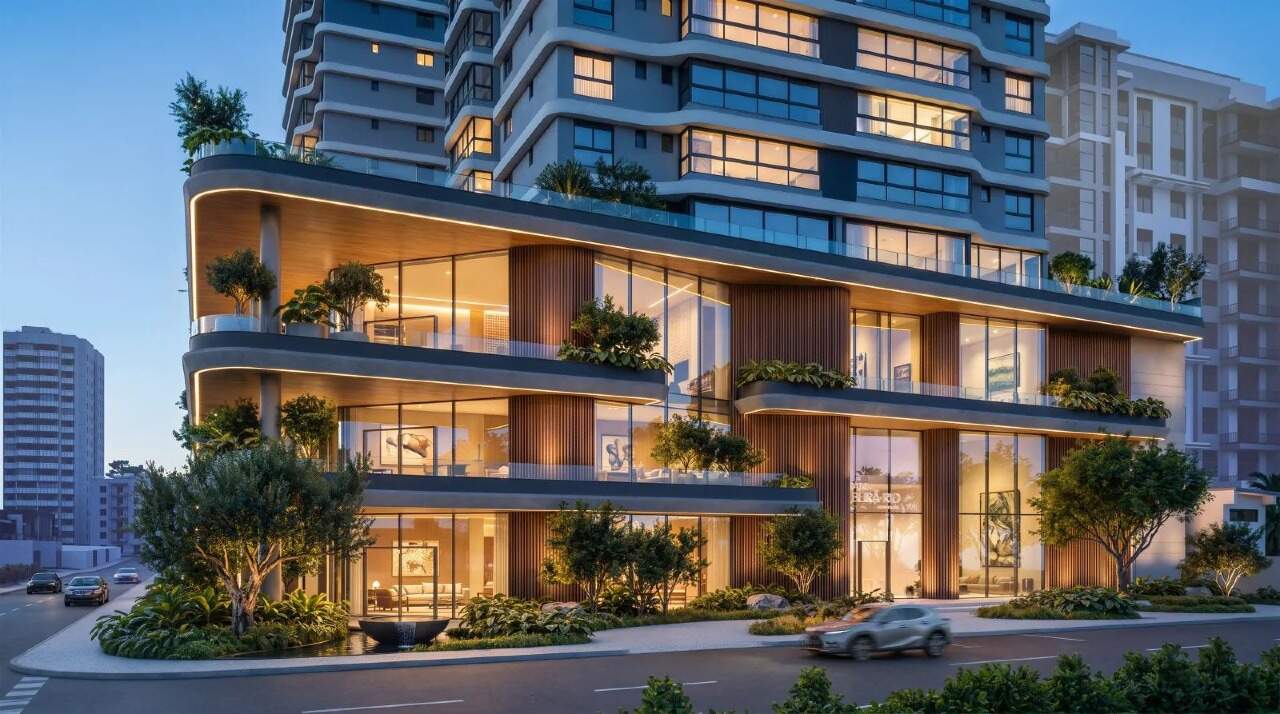 Apartamento à venda no Fazenda: Fachada do Pátio Beira Rio no bairro Fazenda, Itajaí
