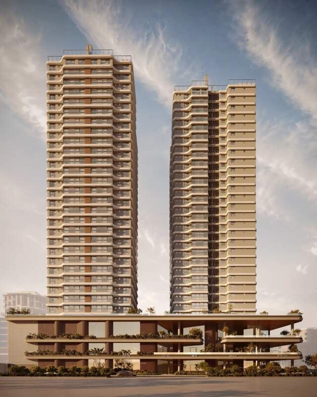 Apartamento à venda no Fazenda: Pátio Beira Rio visto da lateral