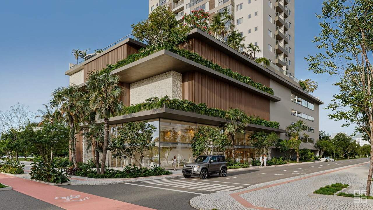 Apartamento à venda no Praia Brava: Fachada do Brava Riserva na esquina da Av. Osvaldo Reis, Praia Brava, Itajaí
