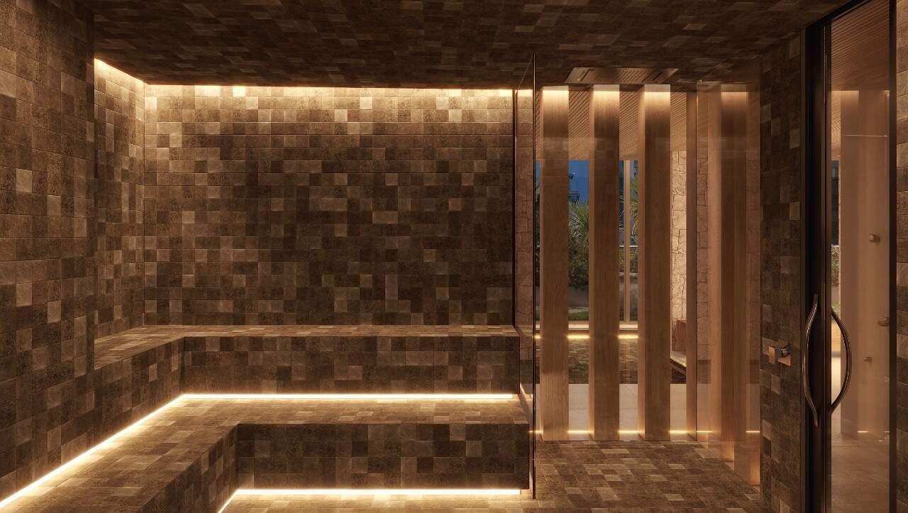 Apartamento à venda no Centro: Sauna úmida do Marena (imagem ilustrativa)