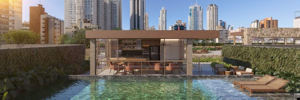 Apartamento diferenciado à venda no Centro: Casa da Piscina, no lazer do Marena (imagem ilustrativa)