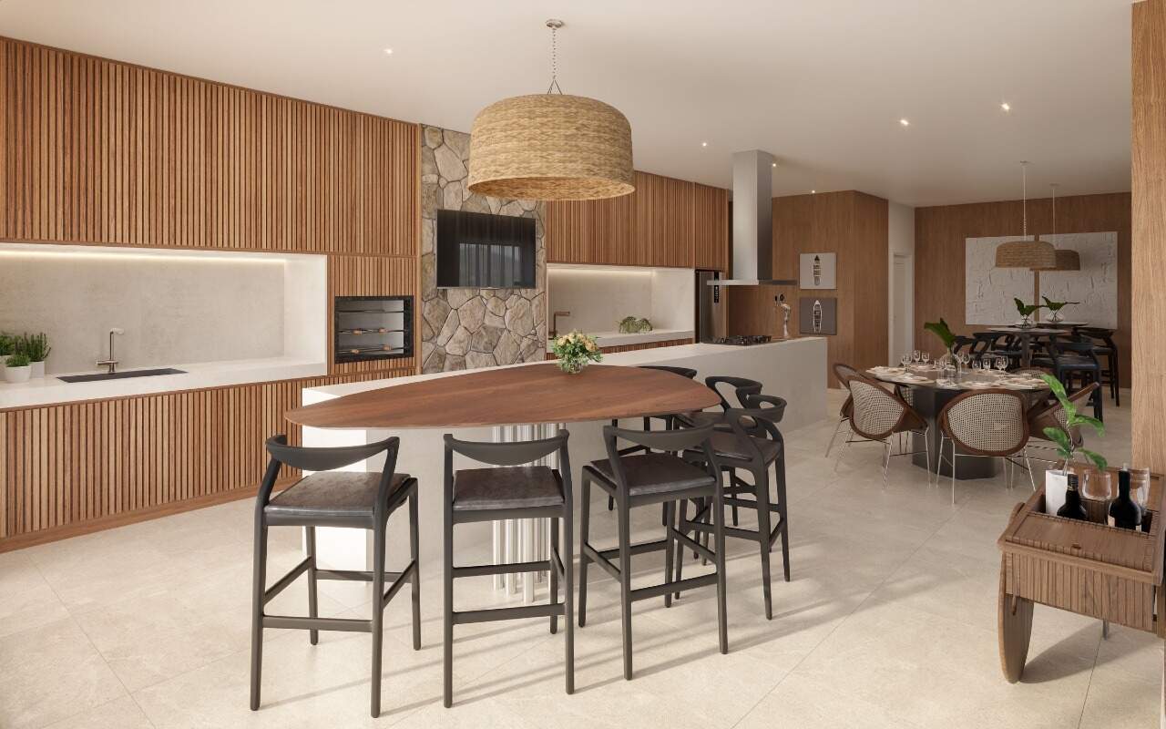 Apartamento diferenciado à venda no Centro: Espaço gourmet do Marena (imagem ilustrativa)