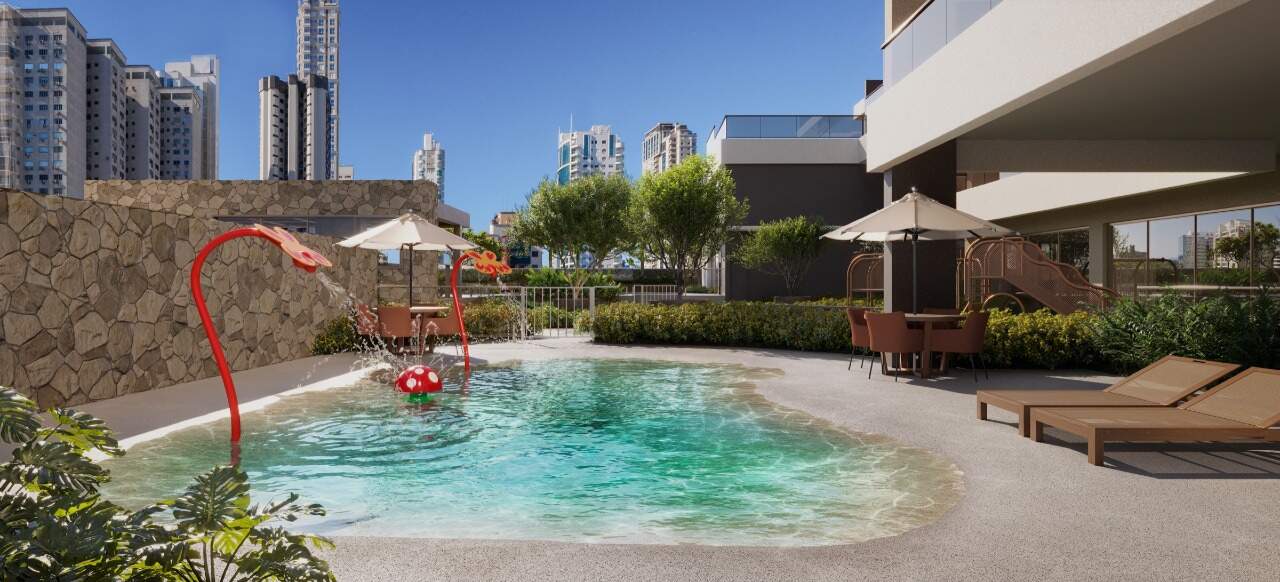 Apartamento diferenciado à venda no Centro: Piscininha infantil do Marena (imagem ilustrativa)