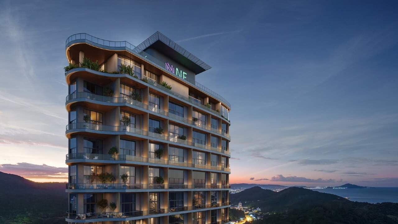 Apartamento à venda no Praia Brava: Topo da torre ao anoitecer, onde fica o rooftop (imagem ilustrativa)