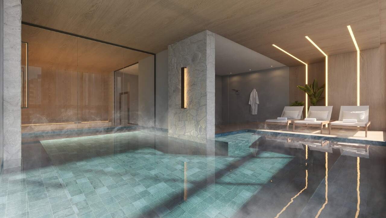Apartamento à venda no Centro: Spa com piscina aquecida no lazer Avenue Relax (imagem ilustrativa)