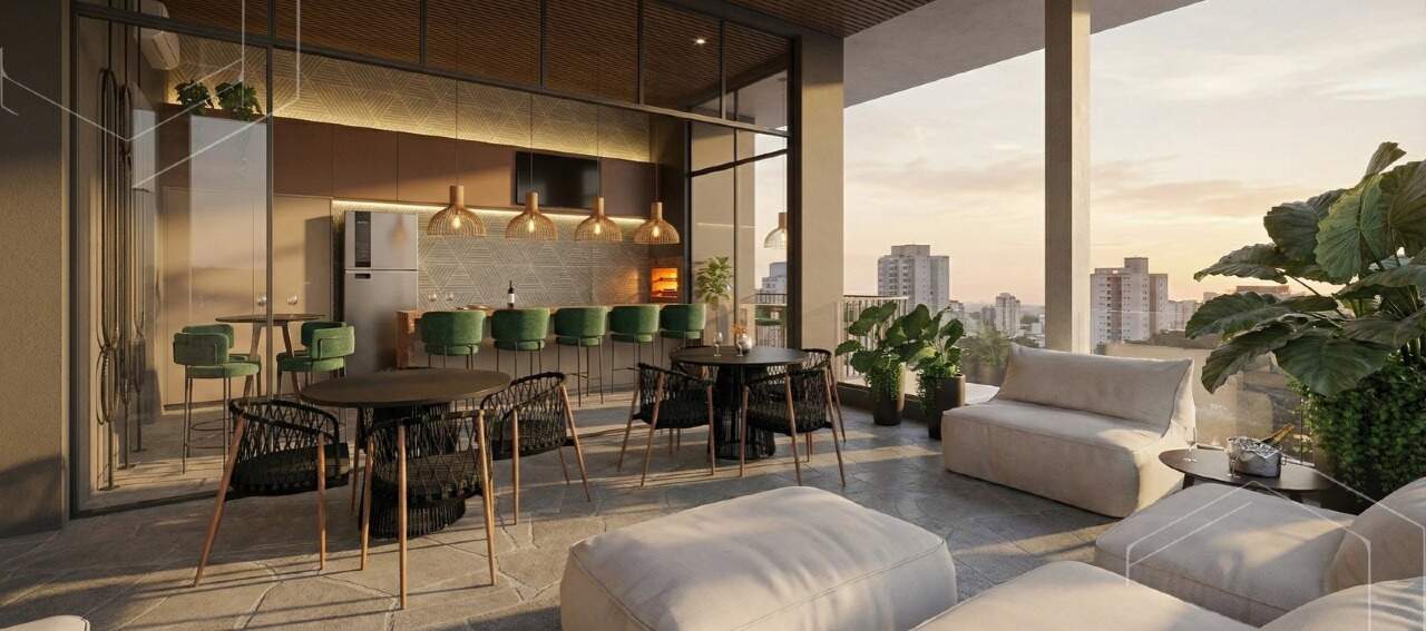 Apartamento diferenciado à venda no Fazenda: Lounge do gourmet do rooftop (imagem ilustrativa)