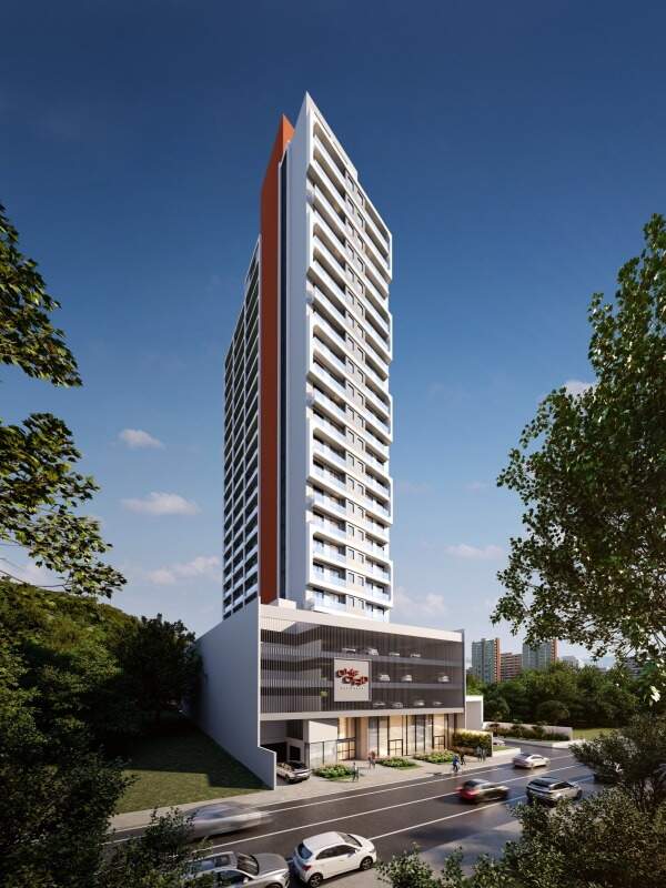Apartamento à venda no Centro: Fachada do Oxford 586 Residence na Rua Uruguai (imagem ilustrativa)