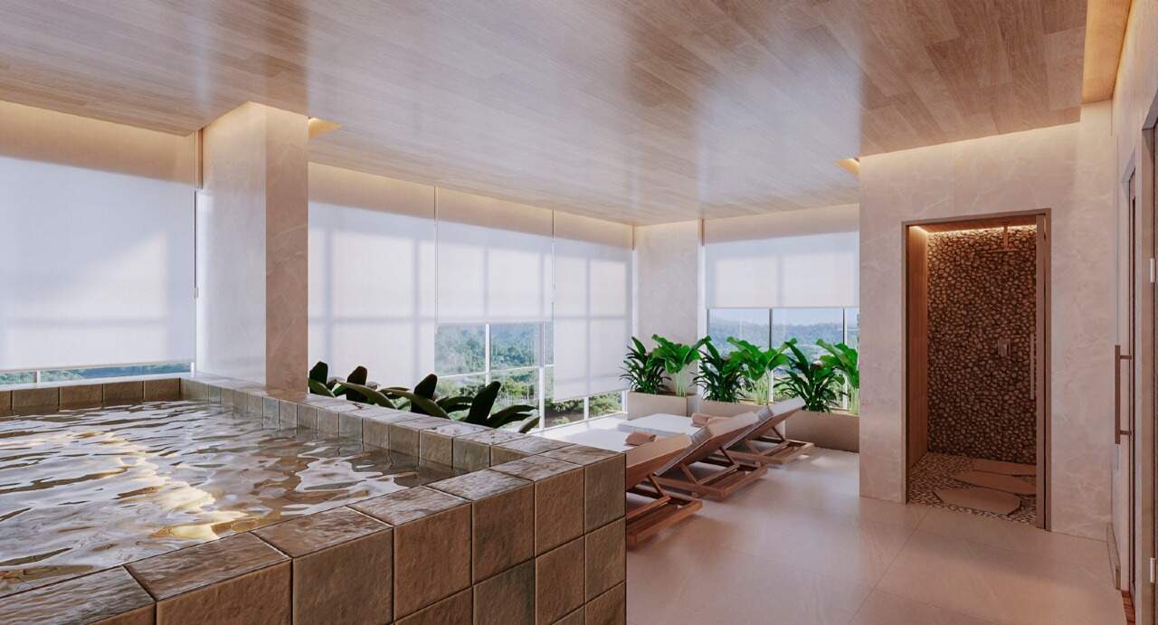 Apartamento à venda no Centro: Hidromassagem do spa (imagem ilustrativa)