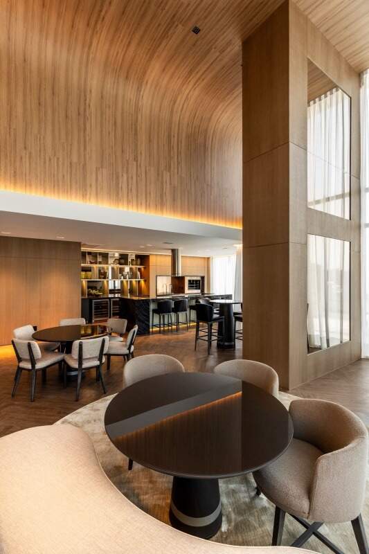 Apartamento à venda no Fazenda: Espaço gourmet com pé-direito duplo