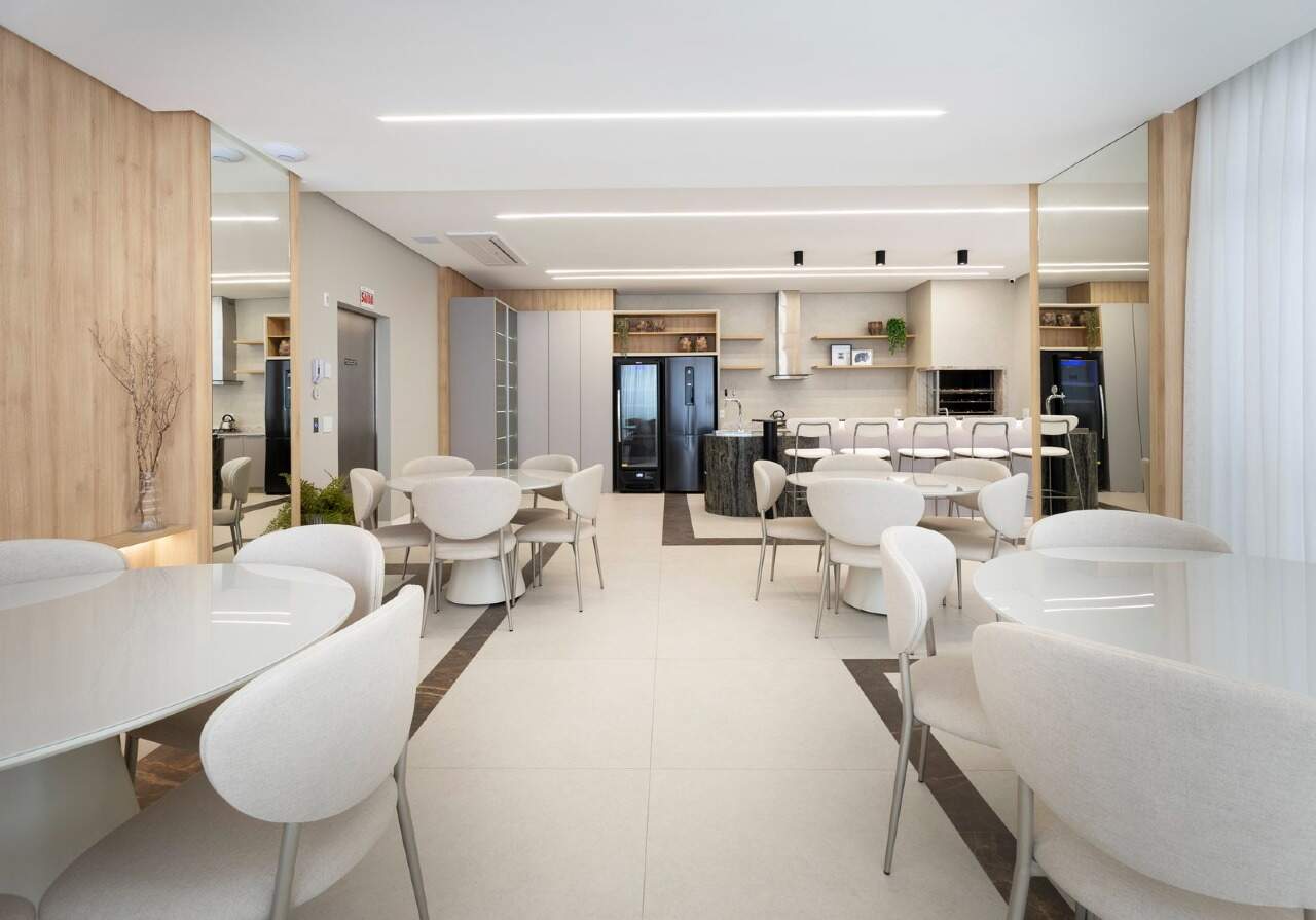 Apartamento diferenciado à venda no Fazenda: Salão de festas e espaço gourmet integrados