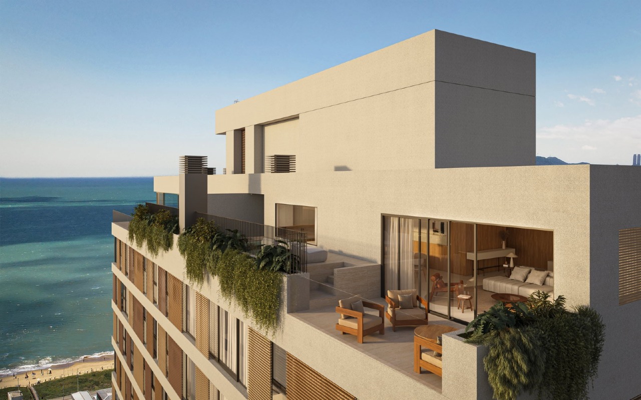 Cobertura à venda no Praia Brava: Terraço com piscina privativa da cobertura de 277 m² (imagem ilustrativa)