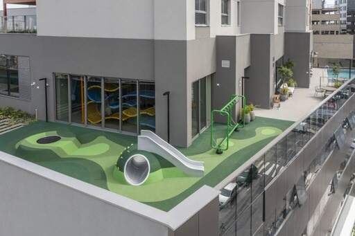 Apartamento diferenciado à venda no Centro: Playground ao ar livre do Space Soul