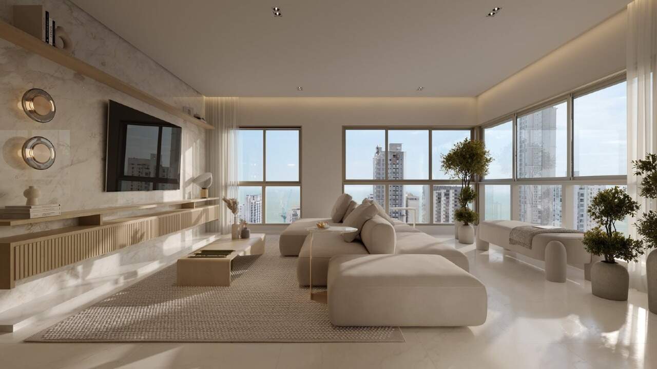 Apartamento à venda no Centro: Living do apartamento tipo (imagem ilustrativa)
