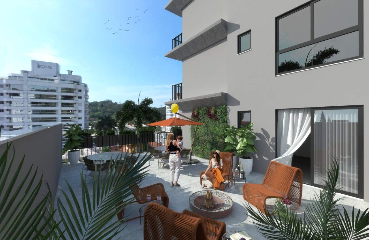Apartamento diferenciado à venda no Cabeçudas: Terraço da planta diferenciada (imagem ilustrativa)