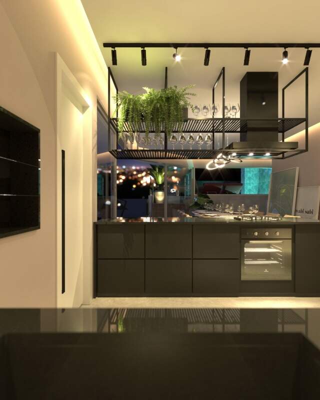 Cobertura à venda no Cabeçudas: Bar da área gourmet da cobertura (imagem ilustrativa)
