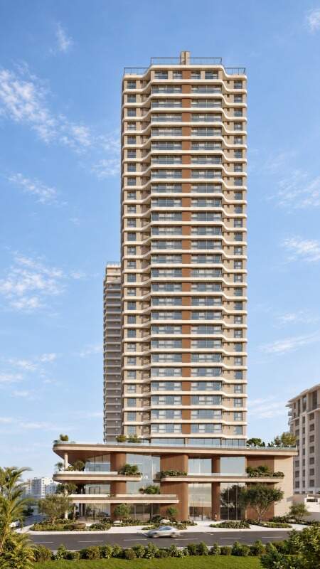 Cobertura à venda no Fazenda: Torre do Pátio Beira Rio, com as coberturas duplex no topo (imagem ilustrativa)