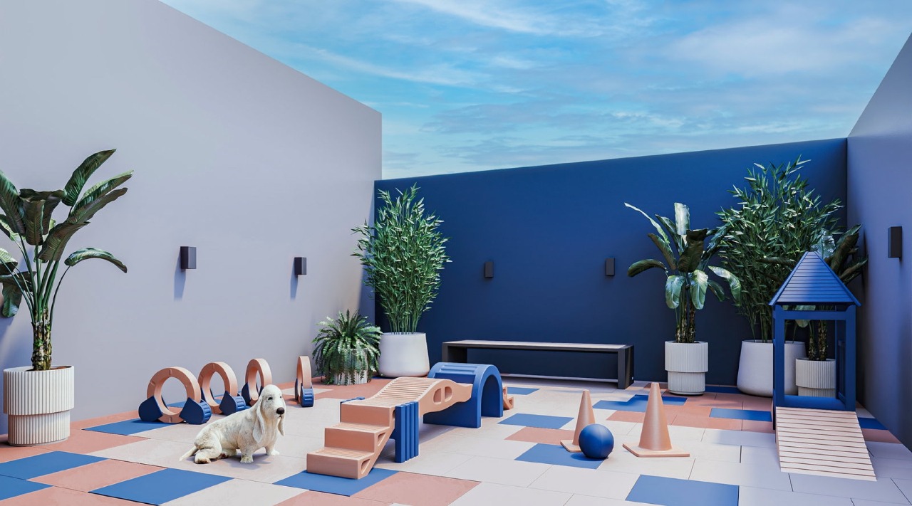 Apartamento à venda no Centro: Pet place com circuito de agility (imagem ilustrativa)