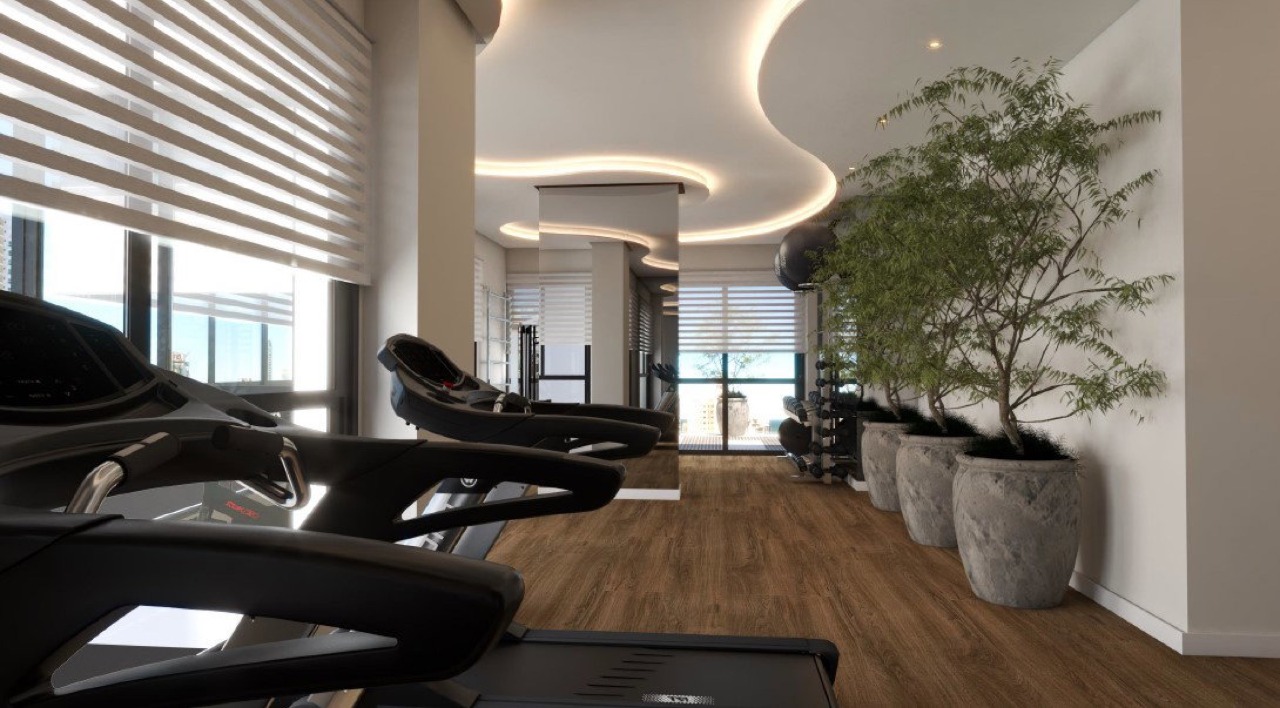 Apartamento à venda no Praia Brava: Espaço fitness com esteiras (imagem ilustrativa)