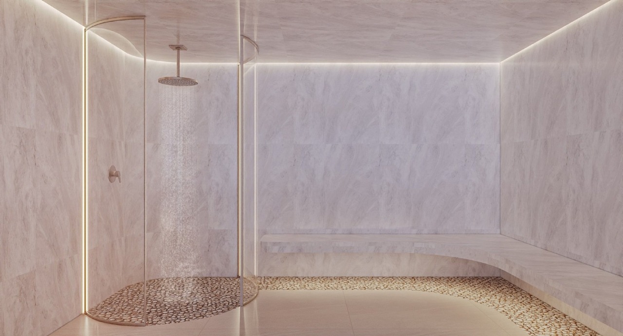 Apartamento à venda no Centro: Sauna úmida (imagem ilustrativa)
