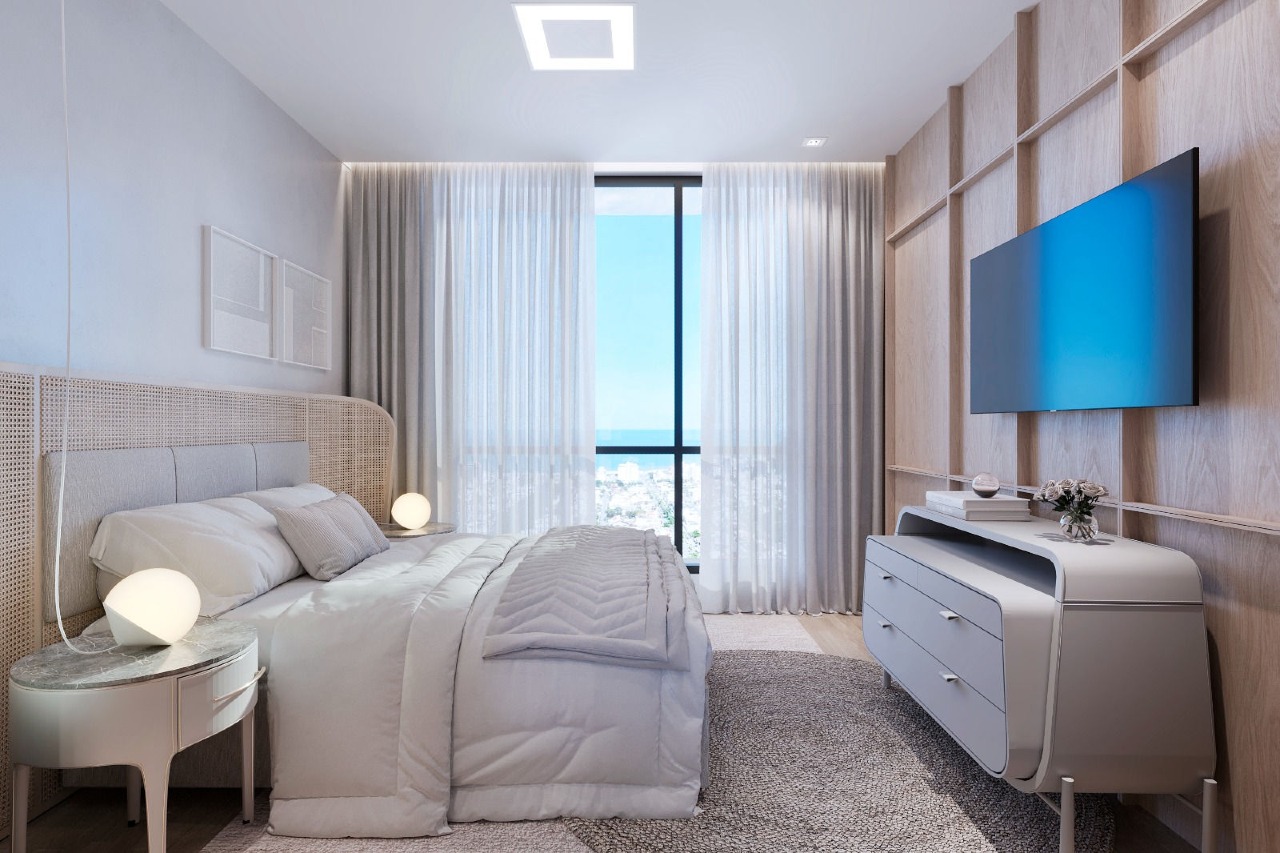 Apartamento à venda no Praia Brava: Suíte decorada (imagem ilustrativa)
