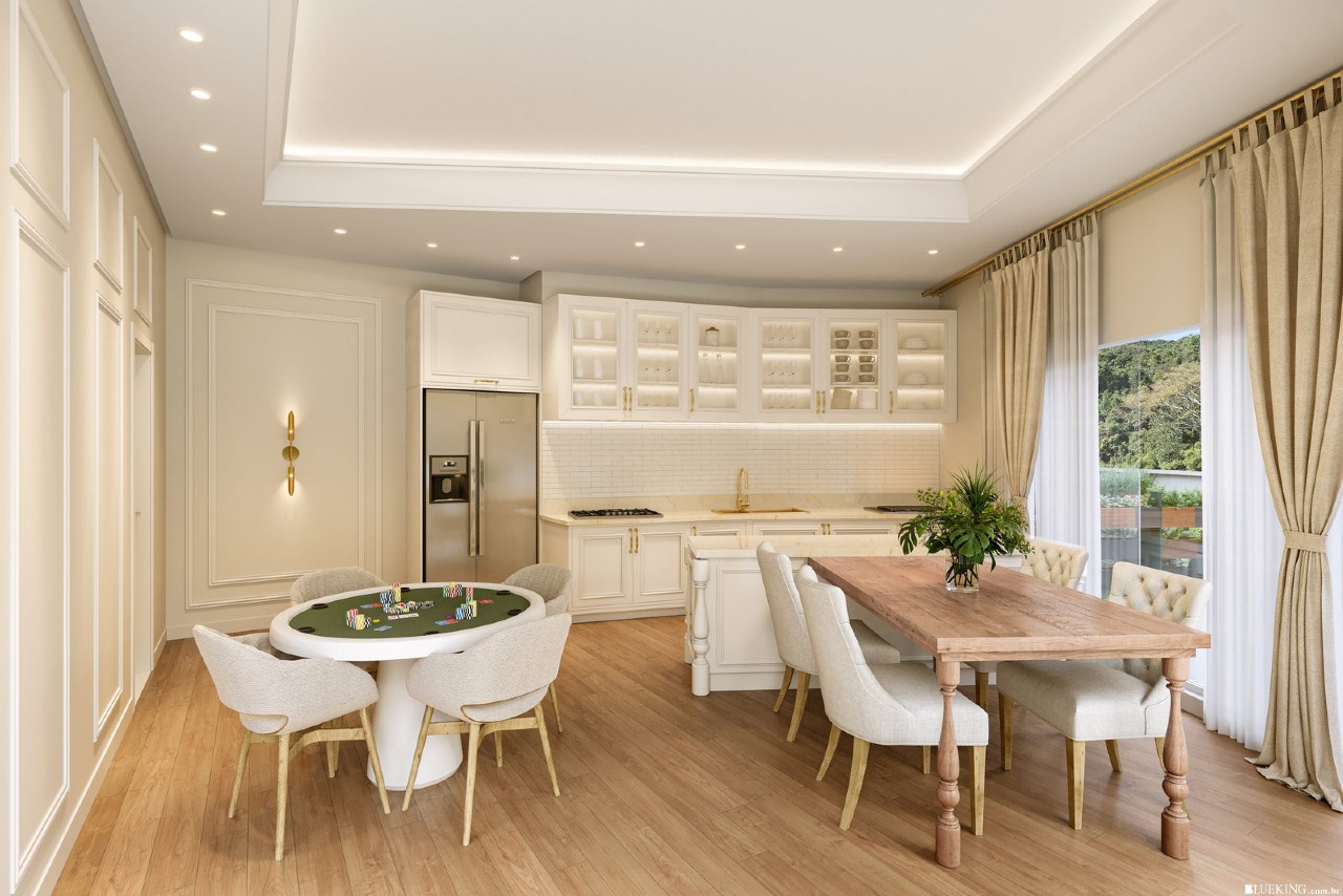 Apartamento à venda no Fazenda: Espaço gourmet com mesa de pôquer (imagem ilustrativa)