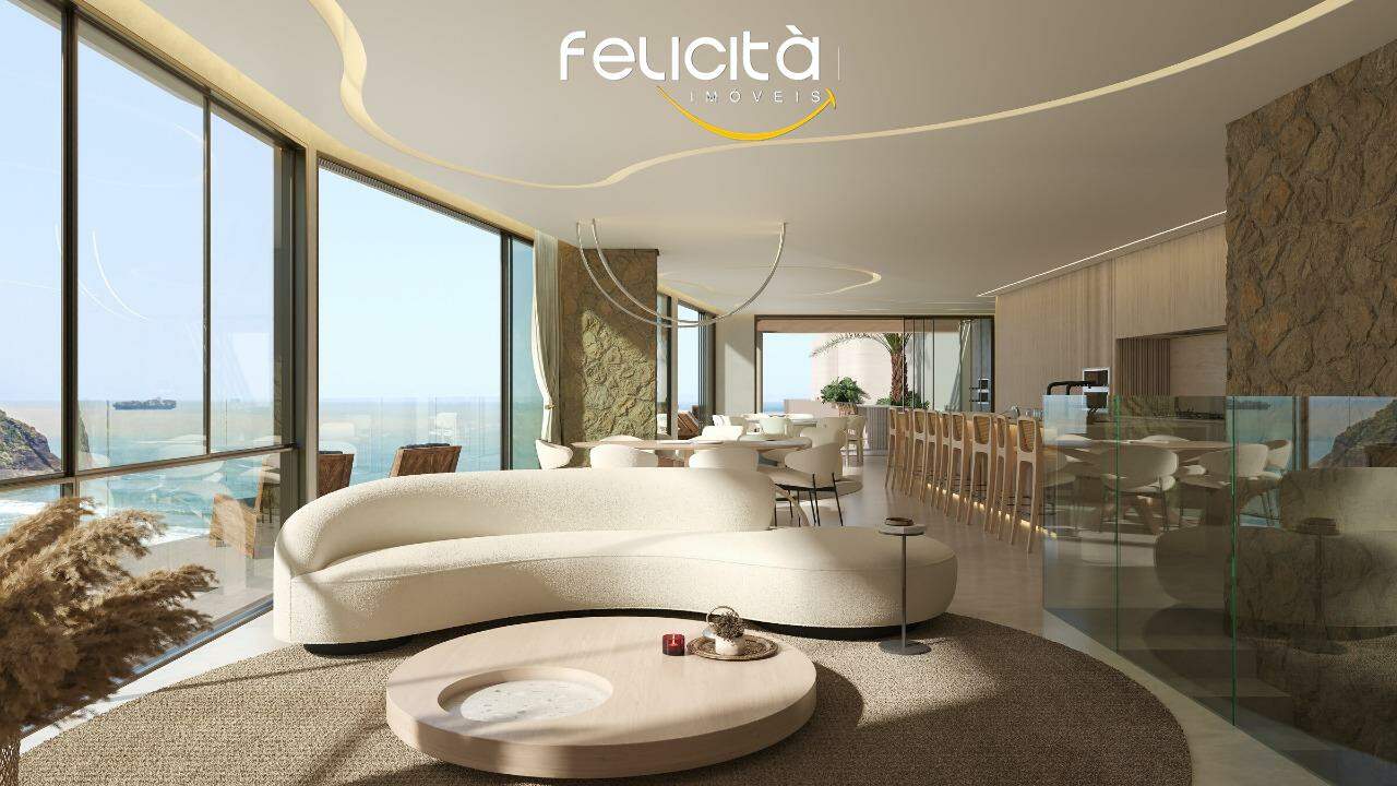 Apartamento à venda no Praia Brava: Living da Mansão Suspensa com vista para o mar (imagem ilustrativa)