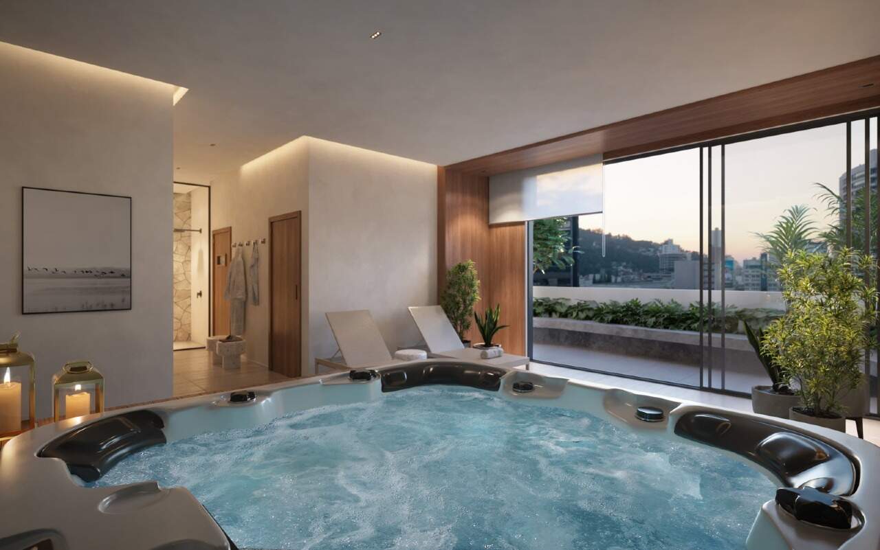 Apartamento à venda no Fazenda: Spa do prédio (imagem ilustrativa)
