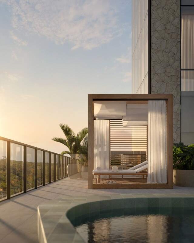 Apartamento à venda no Fazenda: Piscina no terraço do Versus (imagem ilustrativa)