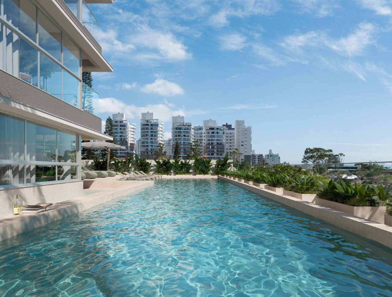 Apartamento à venda no Praia Brava: Piscina com deck (imagem ilustrativa)