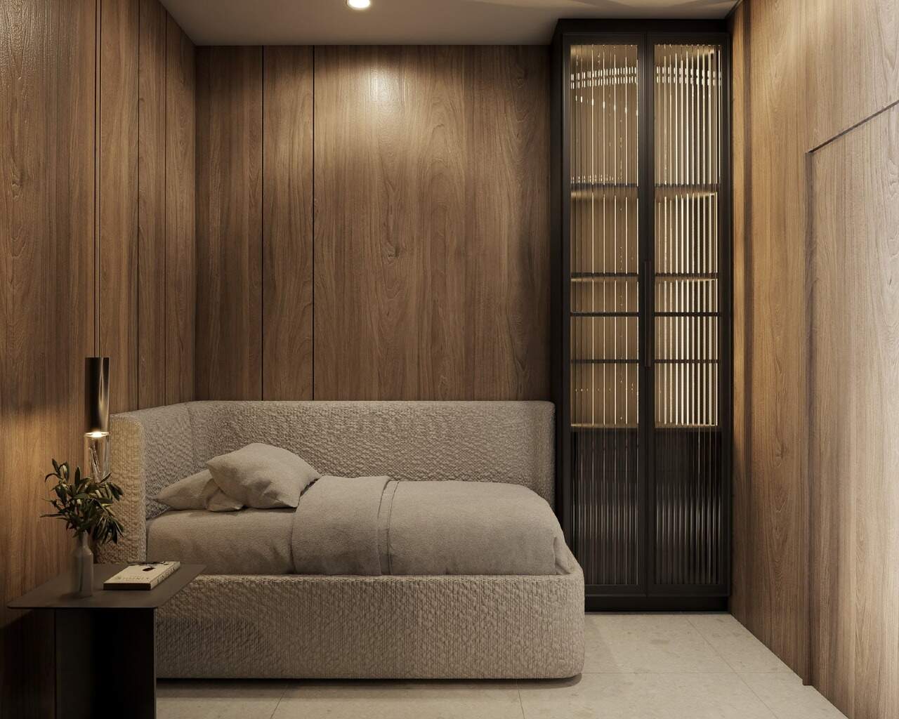 Apartamento à venda no Centro: Studio com cama e marcenaria (imagem ilustrativa)