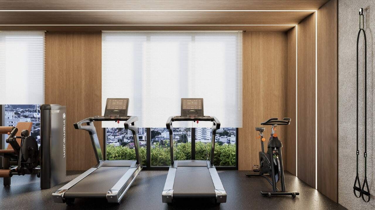 Apartamento à venda no Centro: Academia (imagem ilustrativa)