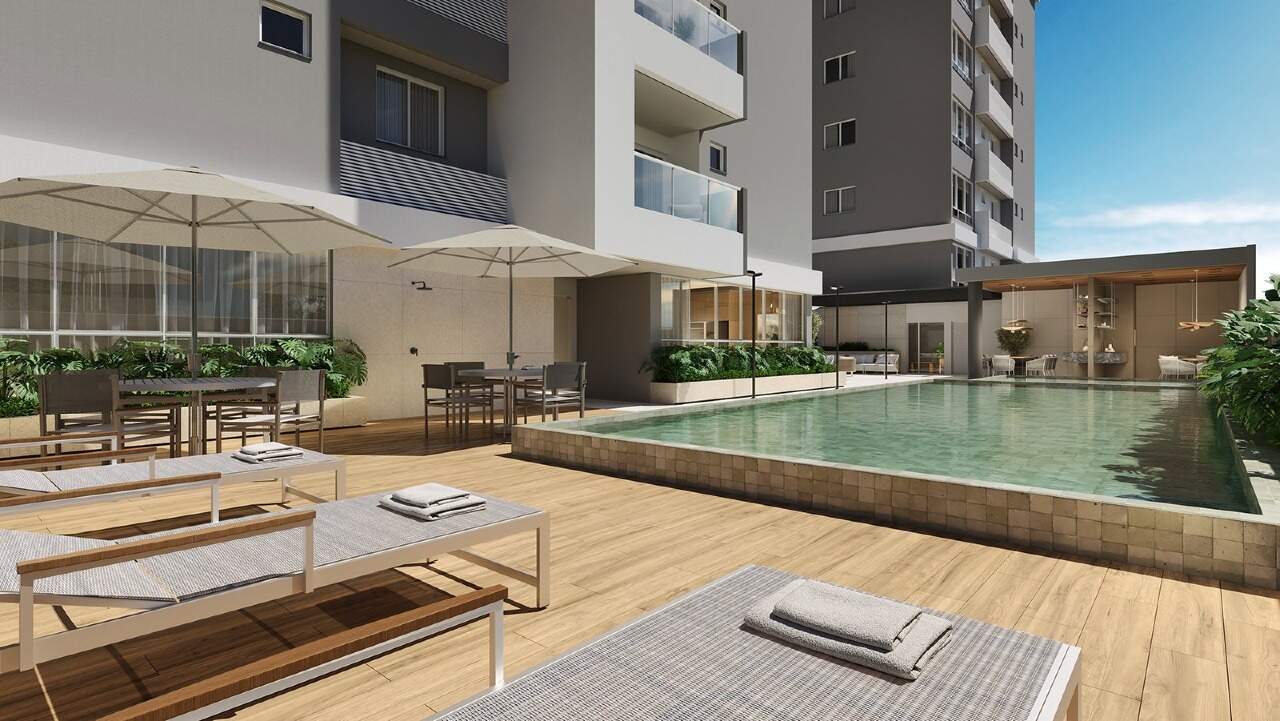 Apartamento à venda no Fazendinha: Piscinas do lazer (imagem ilustrativa)