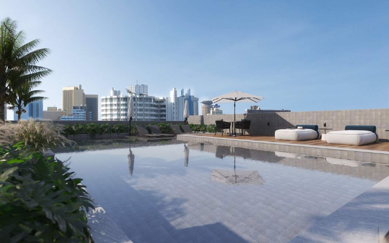 Apartamento à venda no Centro: Piscina do lazer (imagem ilustrativa)