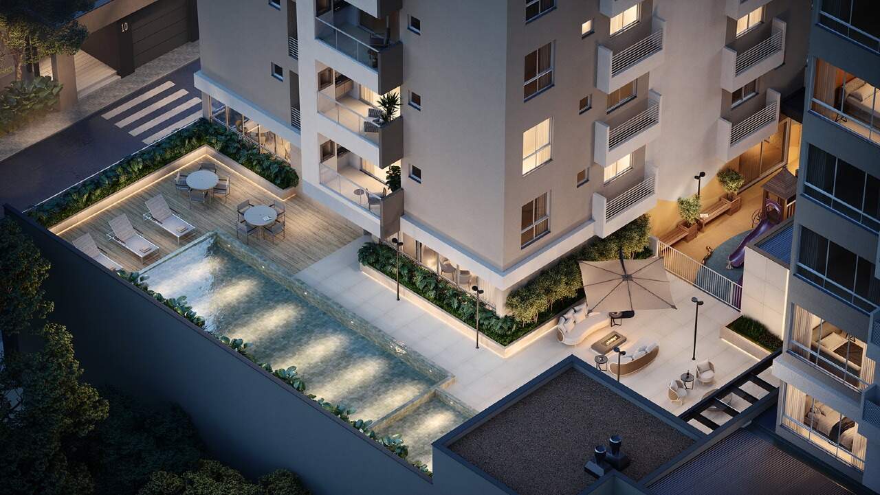 Apartamento à venda no Fazendinha: Vista aérea do Paesaggio (imagem ilustrativa)
