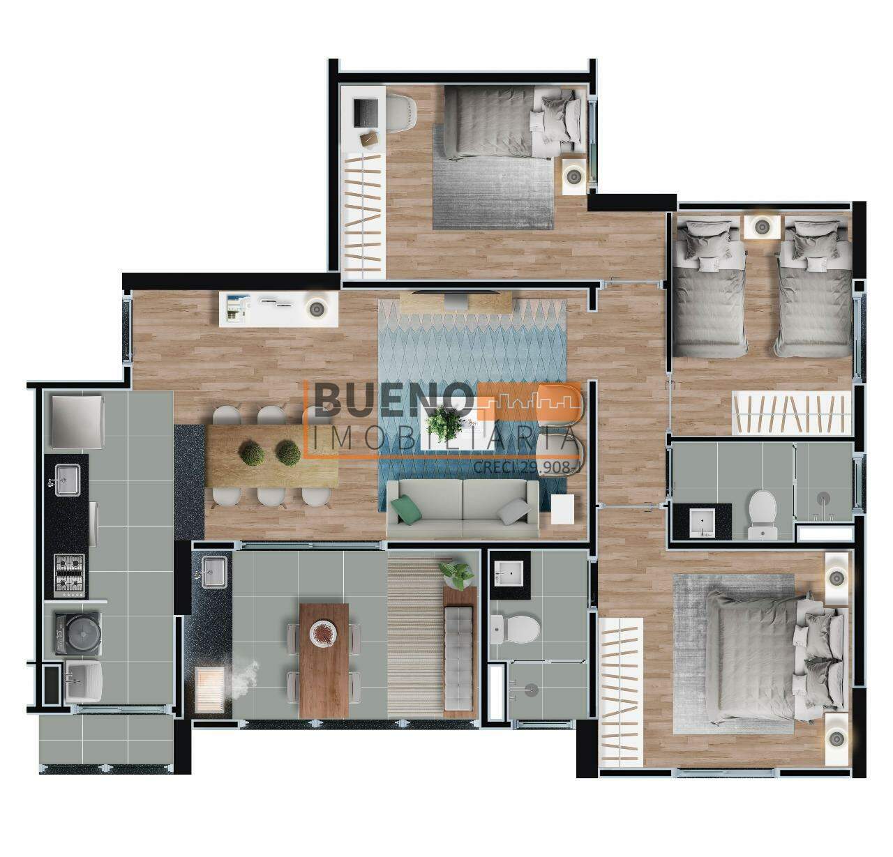 Apartamento à venda no Jardim Jacyra: 