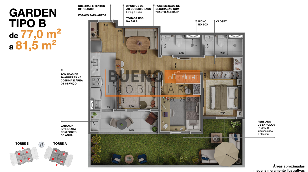 Apartamento à venda no Vila Grego: 