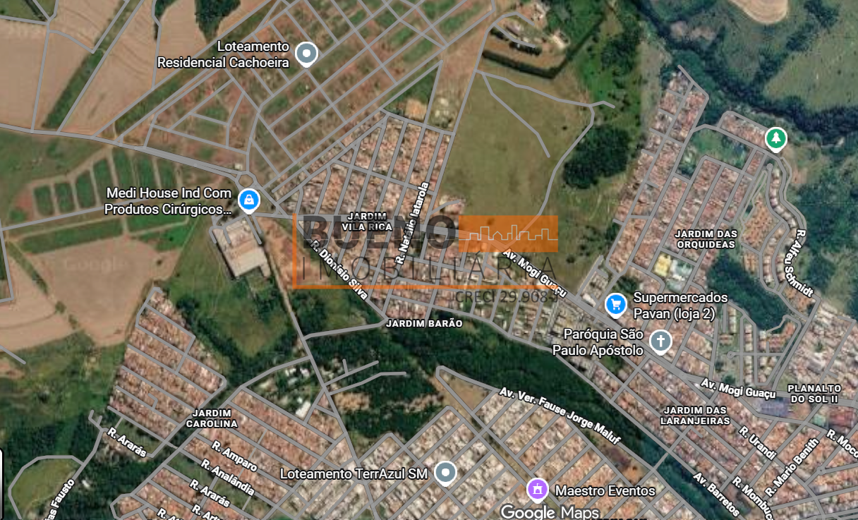 Terreno à venda no Residencial Cachoeira: 