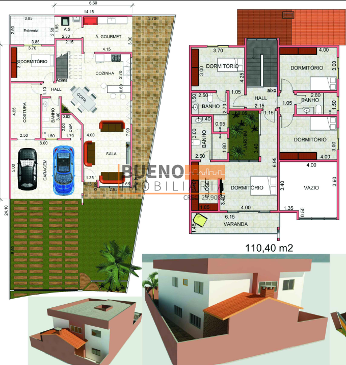 Sobrado à venda no Reserva Centenária: Projeto