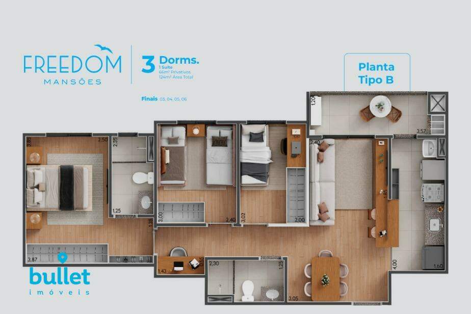 Apartamento à venda no bairro Mansões Santo Antônio: 