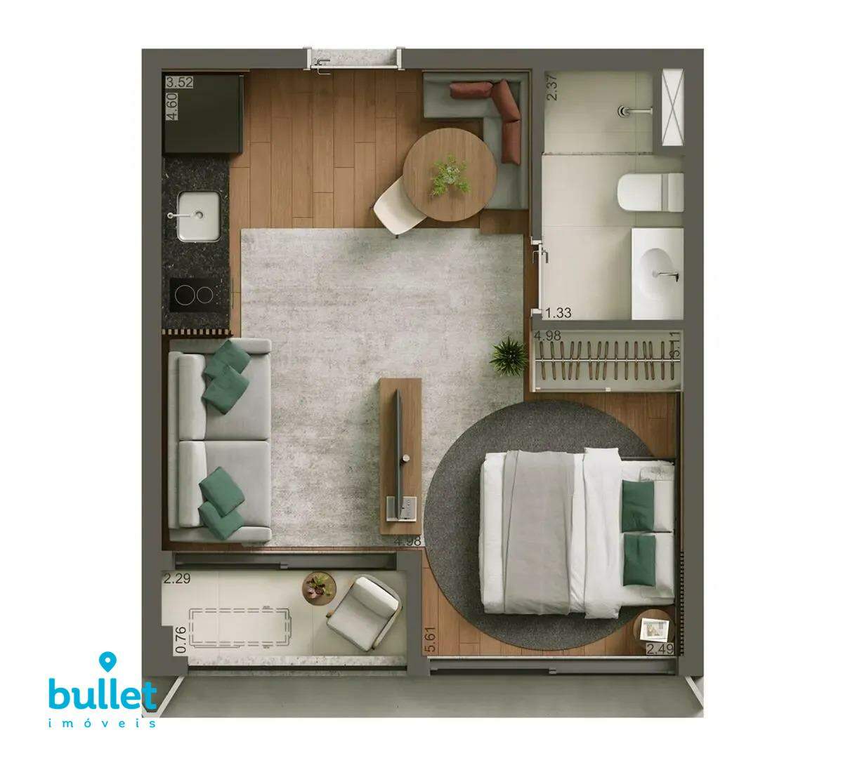 studio à venda no bairro Cambuí: 