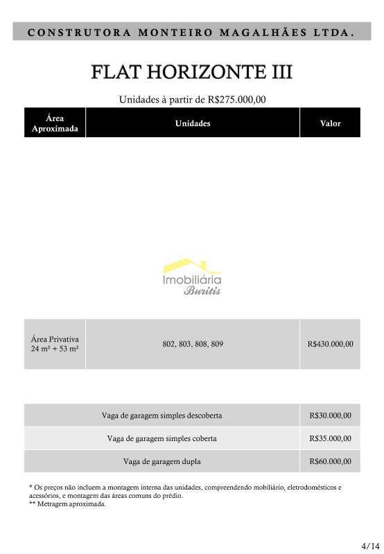 Apartamento com área privativa à venda no Buritis: 
