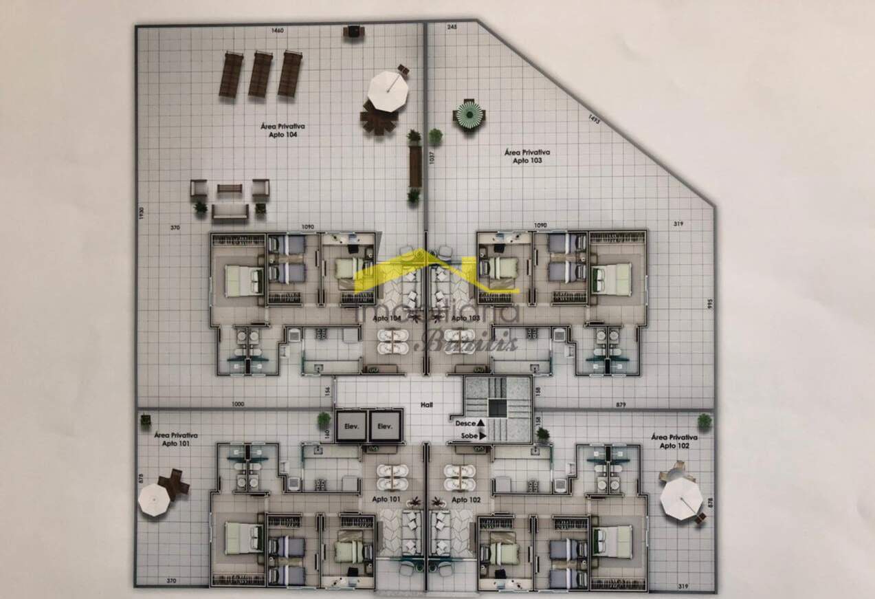 Apartamento com área privativa à venda no Jardim América: 
