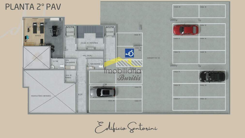 Apartamento à venda no Gutierrez: Planta 2° Pavimento