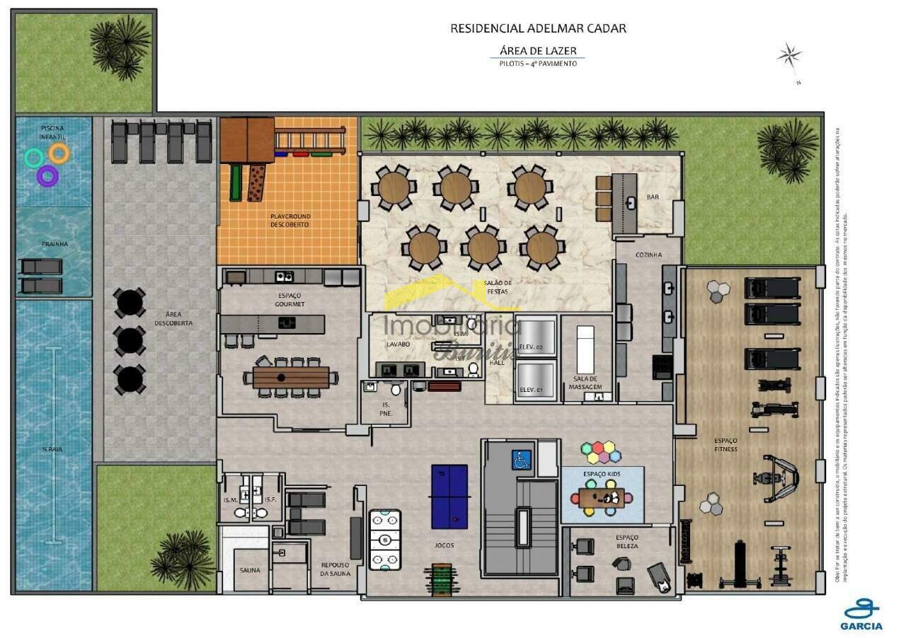 Apartamento à venda no São Lucas: Planta Área de Lazer