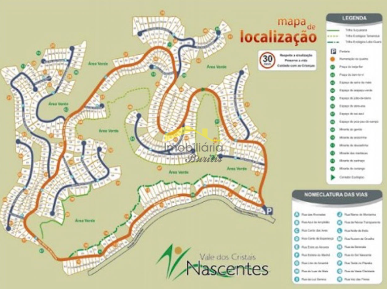 Lotes em Condomínio à venda no Vale Dos Cristais: 