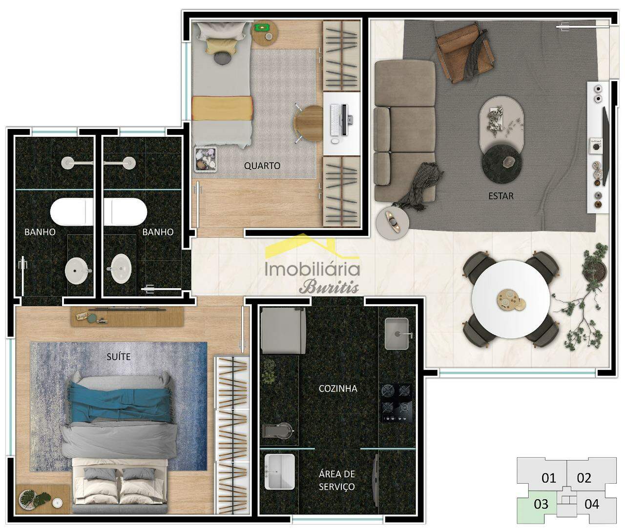 Apartamento à venda no Santo Antônio: 