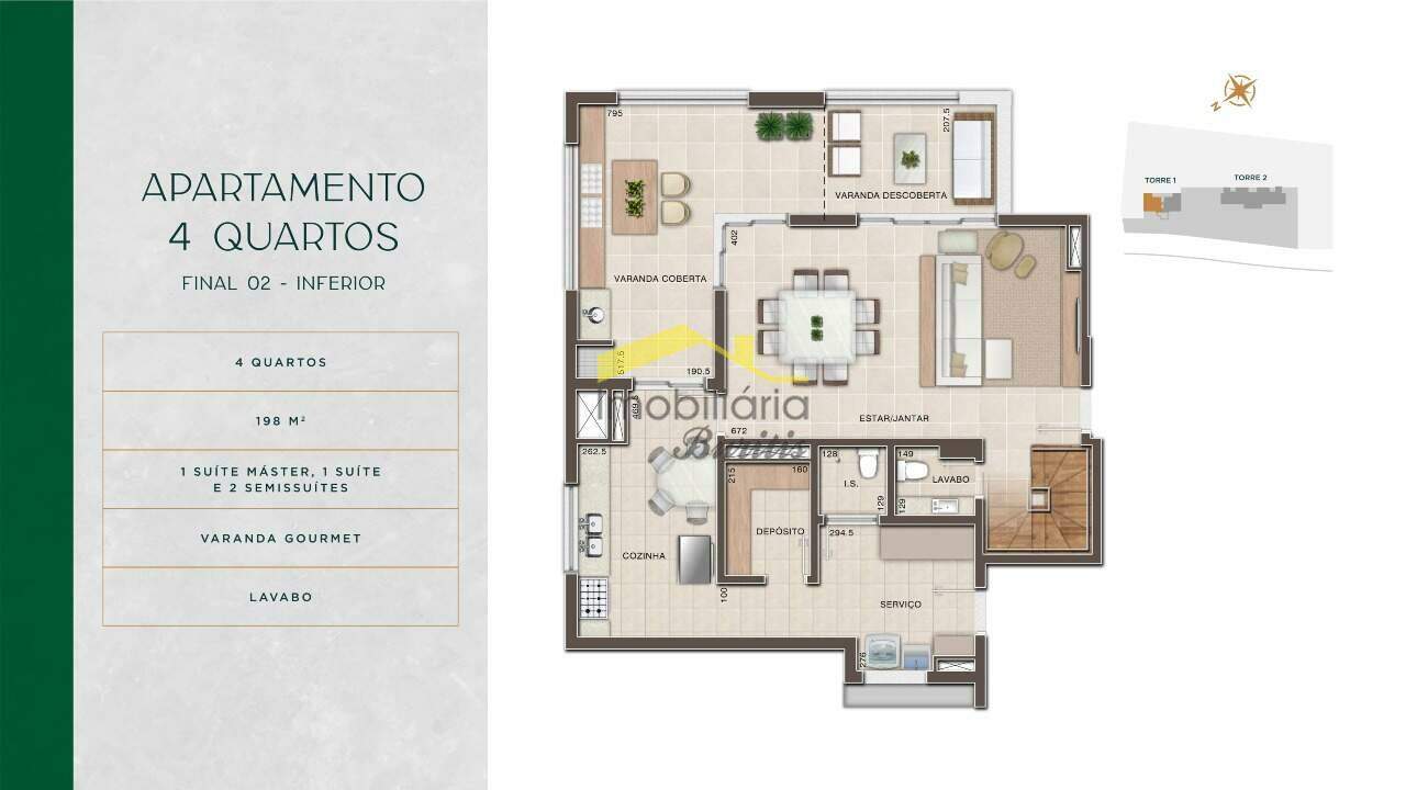 Apartamento à venda no Piemonte: 