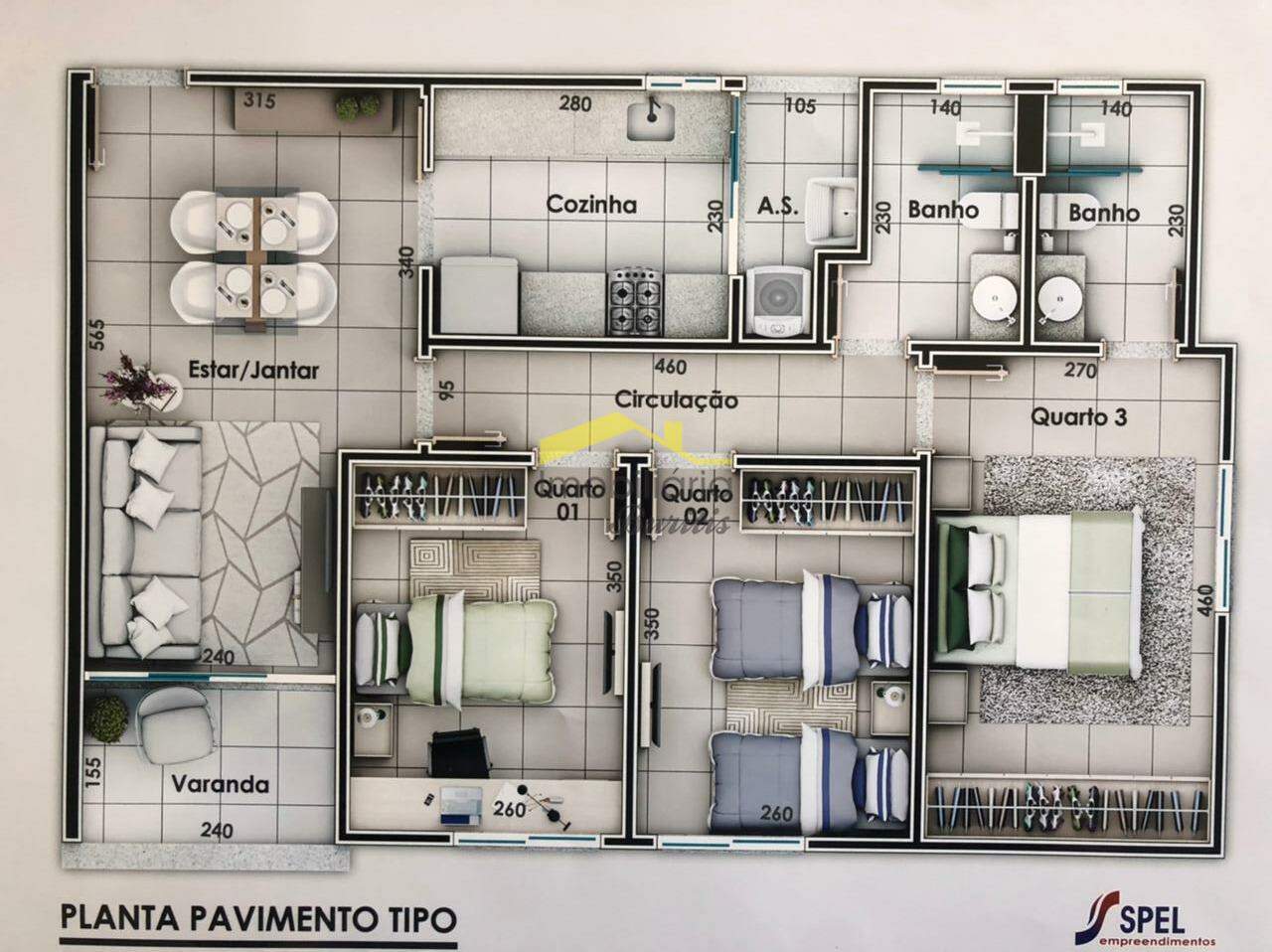 Apartamento à venda no Nova Suíssa: 